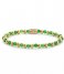 Rebel and Rose  Mix Green Harmony - 4mm - yellow gold plated Groen/goud-kleur