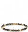 Rebel and Rose Armband Tiger Lily - 4mm - yellow gold plated Bruin/goud-kleur Rebel and Rose Armband Tiger Lily - 4mm - yellow gold plated Bruin/goud-kleur