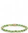 Rebel and Rose Armband Mix Green Harmony - 4mm - yellow gold plated Groen/goud-kleur Rebel and Rose Armband Mix Green Harmony - 4mm - yellow gold plated Groen/goud-kleur