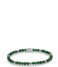 Rebel and Rose Armband Green Harmony - 4mm Groen/Zilverkleurig Rebel and Rose Armband Green Harmony - 4mm Groen/Zilverkleurig