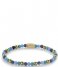 Rebel and Rose Armband Winter Blues - 4mm - yellow gold plated Turquoise, Blauw, Geelgoud Rebel and Rose Armband Winter Blues - 4mm - yellow gold plated Turquoise, Blauw, Geelgoud