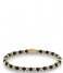 Rebel and Rose Armband Mix Black Madonna - 4mm - yellow gold plated Bruin/Geelgoud Rebel and Rose Armband Mix Black Madonna - 4mm - yellow gold plated Bruin/Geelgoud