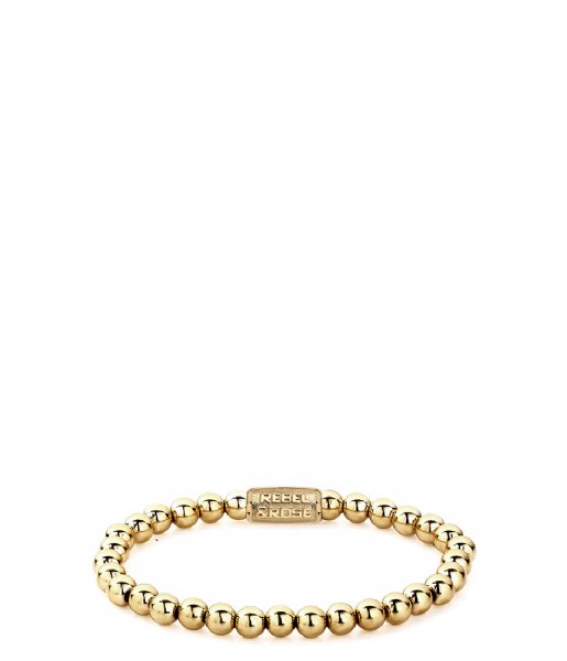 Rebel and Rose Armband Yellow Gold only - 6mm Geelgoud Rebel and Rose Armband Yellow Gold only - 6mm Geelgoud