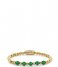 Rebel and Rose Armband Yellow Gold meets Green Harmony - 6mm Geelgoud met groen Rebel and Rose Armband Yellow Gold meets Green Harmony - 6mm Geelgoud met groen