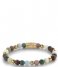 Rebel and Rose Armband Spring Shine - 6mm - yellow gold plated Groen/bruin/geelgoud Rebel and Rose Armband Spring Shine - 6mm - yellow gold plated Groen/bruin/geelgoud