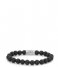 Rebel and Rose Armband Black Moon - 8mm Zwart Rebel and Rose Armband Black Moon - 8mm Zwart
