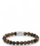 Rebel and Rose Armband Mad Tiger Lily - 8mm Geel/bruin - mat Rebel and Rose Armband Mad Tiger Lily - 8mm Geel/bruin - mat