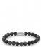 Rebel and Rose Armband Grey Seduction - 8mm Grijs met zwarte aders Rebel and Rose Armband Grey Seduction - 8mm Grijs met zwarte aders
