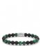 Rebel and Rose Armband Matt Malachite Twist - 8mm Groen/Zwart Rebel and Rose Armband Matt Malachite Twist - 8mm Groen/Zwart