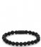Rebel and Rose Armband Black Rocks - All-Black - 8mm 3 kleuren zwart Rebel and Rose Armband Black Rocks - All-Black - 8mm 3 kleuren zwart