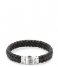 Rebel and Rose Armband Braided Raw Matt Black-Earth Zwart/Bruin Rebel and Rose Armband Braided Raw Matt Black-Earth Zwart/Bruin