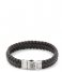 Rebel and Rose Armband Braided Raw Matt Earth Bruin Rebel and Rose Armband Braided Raw Matt Earth Bruin