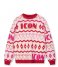 Refined Department  Ladies Knitter Oversized Pullover Momo Red (500)