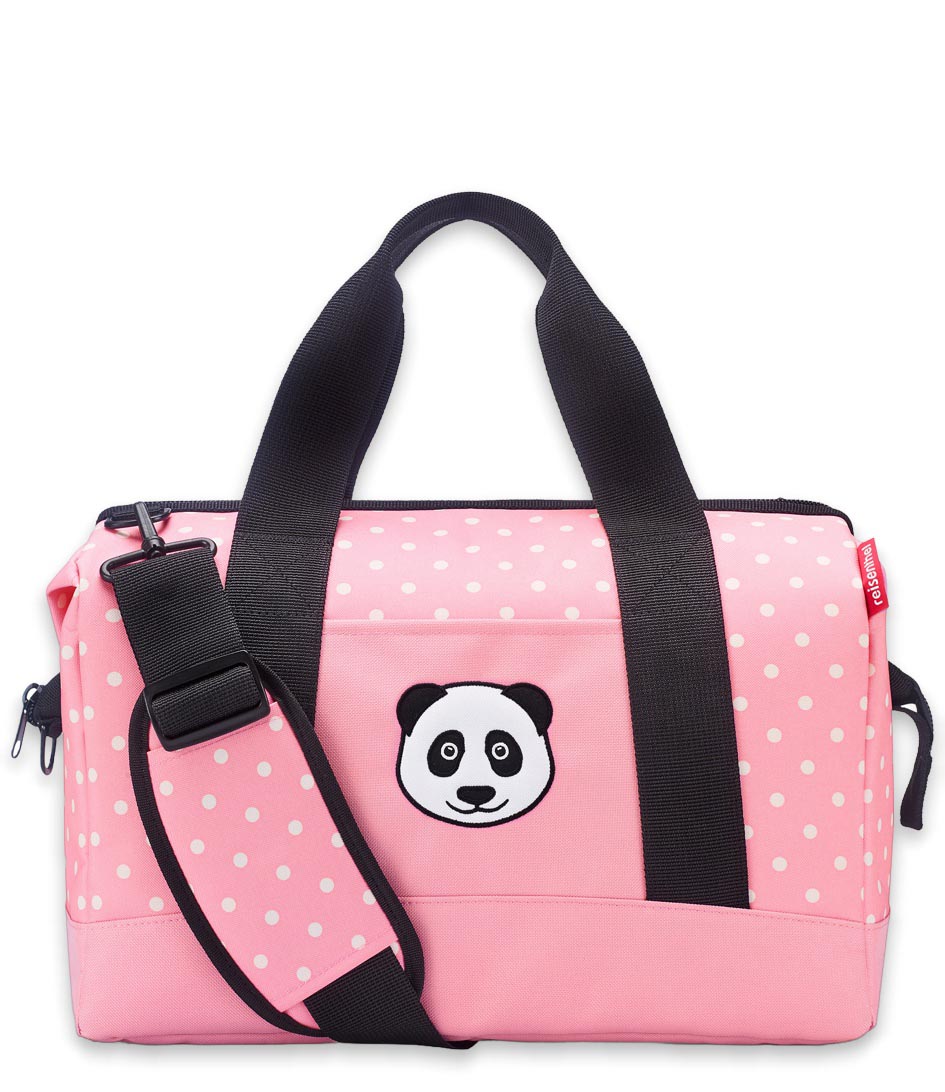 wenselijk dividend partij Reisenthel Reistas Allrounder M Kids Panda Dots Pink (IX3072) | The Little  Green Bag