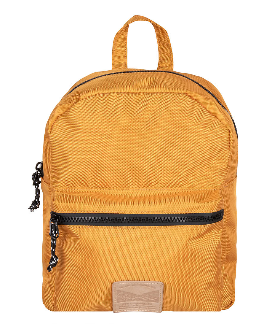 yellow corduroy backpack