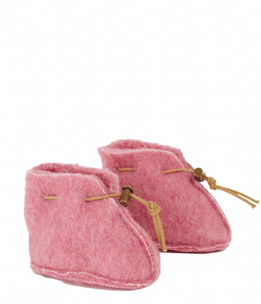 Rue de Wool  Baby Booties Wool Pink (4)