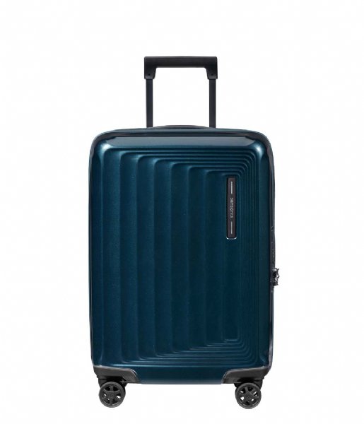 Samsonite Walizki na bagaż podręczny Nuon Spinner 55/20 Expandable Metallic Dark Blue (9015)
