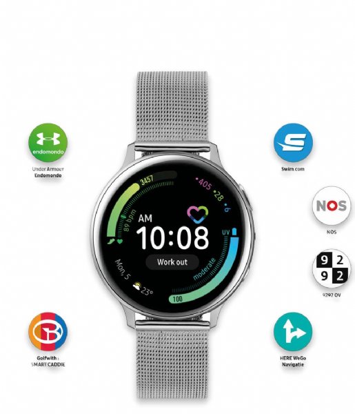 Samsung  Samsung Active2 Smartwatch SA.R830SM Zilverkleurig