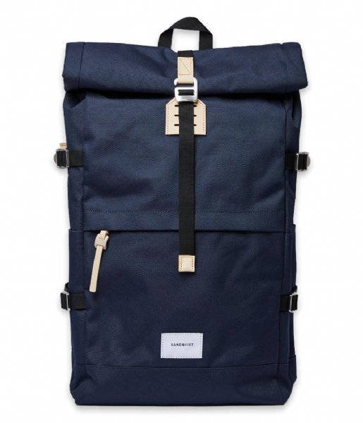 Sandqvist  Bernt 13 Inch navy with natural leather (1373)