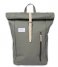 Sandqvist Laptop rugzak Dante 15 Inch Dusty green with natural leather (SQA1577)