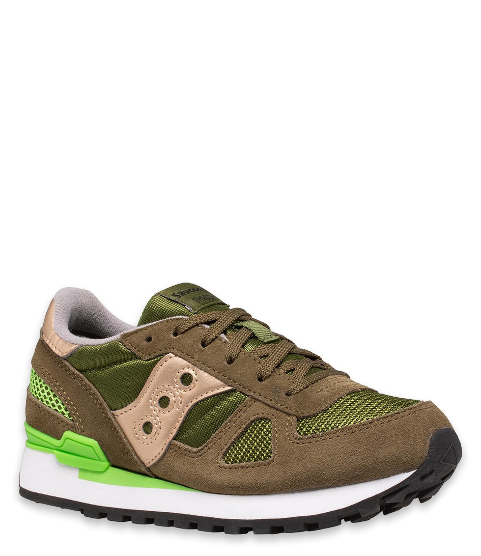 olive green saucony