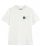Scotch and Soda T-shirt Relaxed Fit Organic Cotton Crew-Neck Off White (0001)