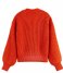 Scotch and Soda  V-Neck Boxy-Fit Knitted Cardigan Sunset Red (4644)