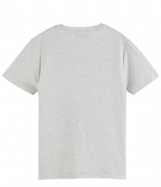 Scotch and Soda  Regular-Fit Organic Cotton T-Shirt Grey Melange (0606)