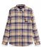 Scotch and Soda  Regular Fit Mid-Weight Brushed Flannel Check Shirt Combo C (0219)
