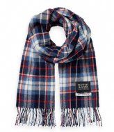 Scotch and Soda Woven Wool-Blend Check Scarf Combo B (0218)
