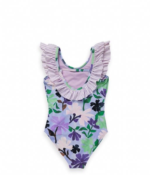 spontaan dutje heerser Scotch and Soda Badpak All Over Printed Contrast Ruffle Bathing Suit  Painters Flower (5530) | The Little Green Bag