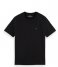 Scotch and Soda  Essentials Crewneck jersey T shirt in Organic Cotton Black (0008)