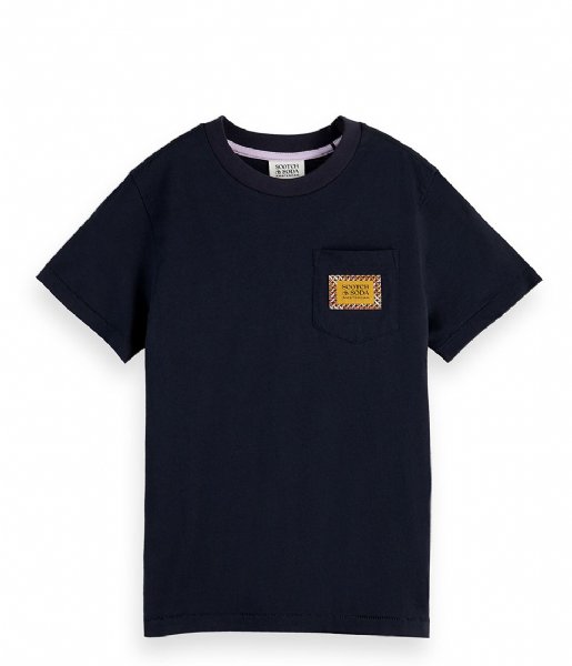 Scotch and Soda  Boys Relaxed Fit Chest Pocket T Shirt Night (0002)