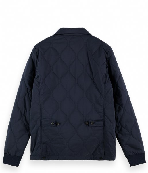 Scotch and Soda  Classic quilted cotton blend jacket Night (0002)