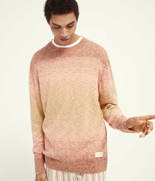 Scotch and Soda  Recycled cotton blend crewneck pull in melange knit Combo A (0217)
