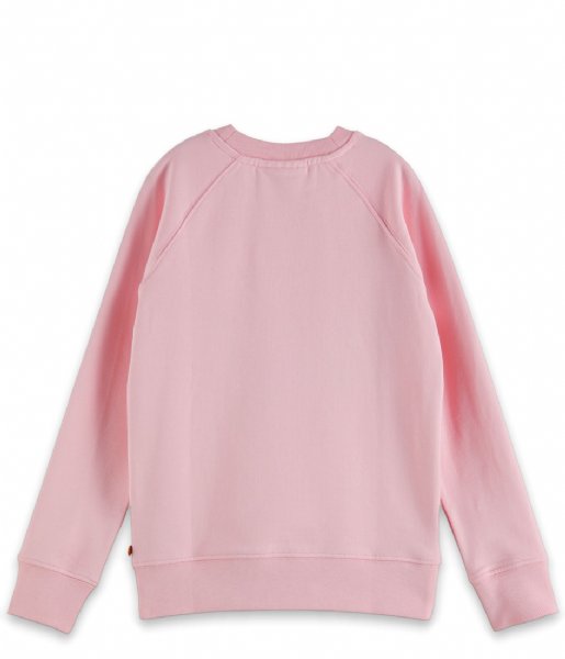 Scotch and Soda  Girls Relaxed-fit artwork sweatshirt Sky Pink (2523)