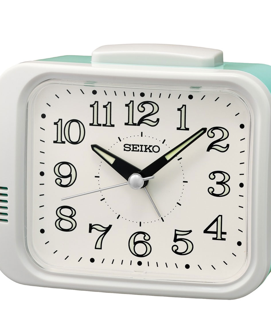 Seiko Alarm clock QHK058W Wit | The Little Green Bag