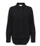 Selected Femme  Ls Short Linen Shirt Black