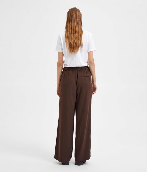 Selected Femme  Tinni Relaxed Midwaist Wide Pant B Noos Java (4021282)