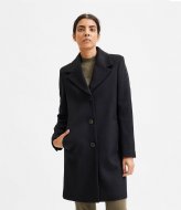 Selected Femme New Sasja Wool Coat B Black (3605845)