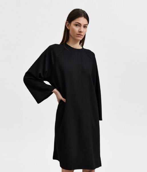 Selected Femme  Ragnild 7/8 Dress W Black (3933481)