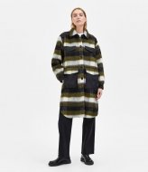 Selected Femme Margon Wool Coat B Ivy Green Check All Over (3931518)