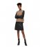 Selected Femme  Ibi Mid waist Leather Skirt Black
