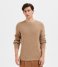 Selected HommeRocks Longsleeve Knit Crew Neck Toasted Coconut
