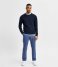 Selected Homme  Irven Long Sleeve Knit Crew W Navy Blazer