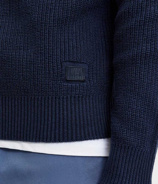 Selected Homme  Irven Long Sleeve Knit Crew W Navy Blazer