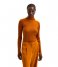 Selected Femme  Costina Knit Rib Rollneck B Coll Pumpkin Spice
