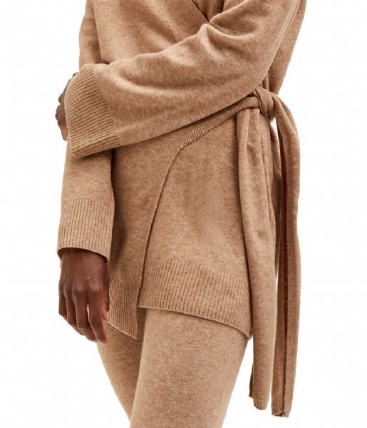 Selected Femme  Novah Long Sleeve Long Knit Cardigan B Amphora