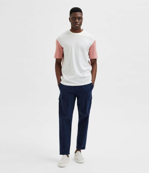 Selected Homme  Loose Dominic Short Sleeve O-Neck Tee Ash Rose