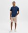 Selected Homme  Wilder Short Sleev O-Neck Tee Camp Insignia Blue